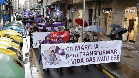 As se vivi el 8M en Pontevedra.