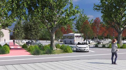 Nuevas calles y carril bici. La v�a principal ser� la prolongaci�n de la calle Doutor Fleming, con dos carriles por sentido. Habr� kil�metro y medio de carril bici.