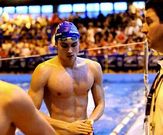 Marcos Garc�a, tras una de sus pruebas de ayer.