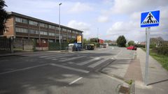 Exterior del colegio de Albeiros de Lugo