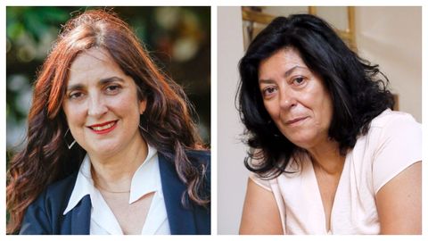 Arantza Portabales (San Sebastin, 1973) e Almudena Grandes (Madrid, 1960)