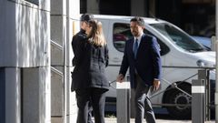 El exteniente fiscal de la Secretar�a T�cnica de la Fiscal�a General del Estado, Diego Villafa�e, a su llegada a la Audiencia Nacional.