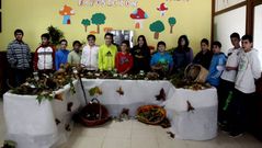 La exposici�n est� en la entrada del centro escolar