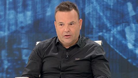 El empresario, durante una entrevista en televisin.