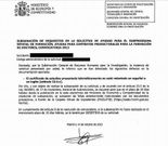 Carta remitida a quienes presentaron documentaci�n en gallego.