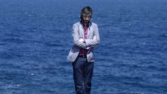 Xoel L�pez fotografiado en A Coru�a con el Atl�ntico de fondo 