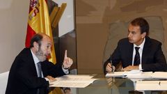 Comparencencia con Zapatero en el 2008 tras la detenci�n del miembro de ETA Txeroki