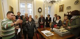 En la tarde de ayer ten�a lugar una visita guiada al segundo piso del inmueble, el primero que hab�a comprado el Ayuntamiento. 