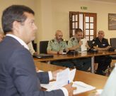 La junta de seguridad se reuni� ayer en el sal�n de plenos. 