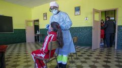 Cribado en el colegio Tirso de Molina de Ferrol