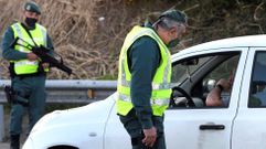 Un control de la Guardia Civil en Oviedo