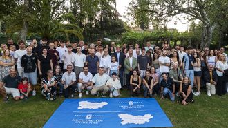 El encuentro en los jardines celanovenses de A F�brica reuni� a una buena representaci�n del deporte ourensano