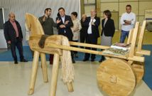 Valent�n Gonz�lez Formoso, durante su visita institucional a Galop�n. 