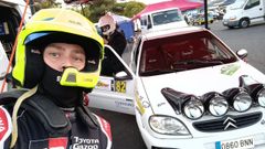 Adran Martarelli, con su Citro�n Saxo en el Rali de Ferrol