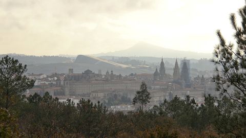 Vista de Santiago desde el Pedroso