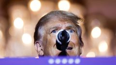 Donald Trump, durante el anuncio de que optar� a un segundo mandato en la Casa Blanca, el pasado d�a 15 en Mar-a-Lago.