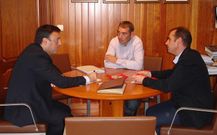 De izquierda a derecha, Formoso, Galego y Prieto.