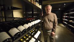 Pepe Vieira, este viernes en la bodega del restaurante con dos estrellas Michelin