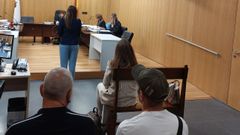 Cuatro de los seis acusados en el juicio en Ourense