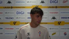 El jugador del Celta Fortuna�Adri�Capdevila, Capde, tras el partido ante el C�diz.