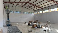 Obras en el gimnasio del instituto de Ribadavia