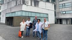 Representantes sindicales que se reunieron con la directora xeral de Recursos Humanos del Sergas el 29 de julio