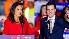 Tulsi Gabbard (a la izquierda) y Matt Gaetz, en imgenes de archivo.