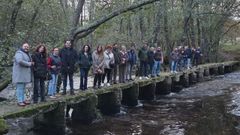 Una veintena de visitantes de la Asociacin de Municipios del Camino Mozrabe.