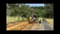 Las obras que empezaron este lunes incluyen la ampliacin del ancho de la carretera hasta los 5,5 metros