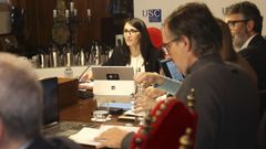 Rosa Crujeiras presidi� esta ma�ana su primer Consello de Goberno de la USC