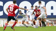 Imagen del partido entre el Boiro y el Ribadeo, disputado en Barra�a.