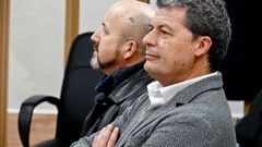 Carlos G�mez, exalcalde de Baiona, durante el juicio.