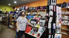La librer�a Follas Novas, en la avenida de Santiago, el �ltimo d�a de la campa�a municipal