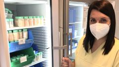 Mar�a, asesora de lactancia en el CHUS, de Santiago