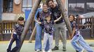 Arianna y Ram�n con sus hijos Ram�n, Thiago y Alba
