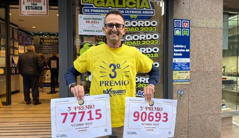 El X de la Suerte de O Porri&ntilde;o volvi&oacute; a repartir suerte: un d&eacute;cimo del tercer premio y otro de un quinto