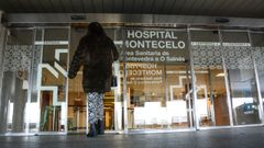 Entrada al hospital Montecelo, en Pontevedra