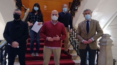 Portavoces de la oposicin en el Ayuntamiento de Gijn