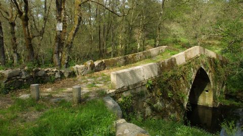El puente de San Fiz, en el camino real entre Ourense y Pontevedra