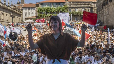 Manifestación do BNG polo Día da Patria