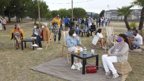 Los anocheceres musicales de la playa de A Concha arrancaron ayer