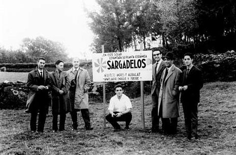 Fotograf�a tomada en 1965 en los terrenos donde posteriormente se levant� la f�brica de Sargadelos.