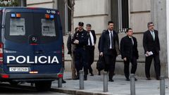 Los abogados de Forcadell y Turull, a su llegada al Tribunal Supremo