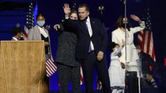 Hunter Biden, en un acto electoral en Delaware durante la pasada campa�a