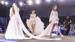 Un instante del desfile de grandes firmas, ayer en la pasarela de la Mostra do Encaixe