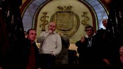 Protesta de los funcionarios en el Concello de Ourense