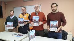 V�zquez, Barca, Ferrero y Seoane, con la revista