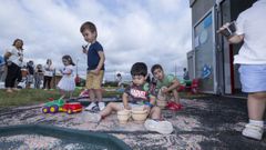 La fiesta de fin de curso de la escuela infantil A Bra�a, en Carballo