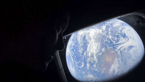 Las im�genes captadas desde el interior de la nave Orion