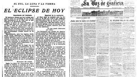Ediciones de La Voz del 17 y 18 de abril de 1912.